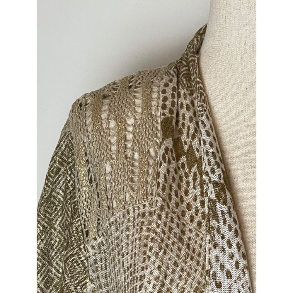 Unworn!! Chico's Metallic Patchwork Lightweight L… - image 7